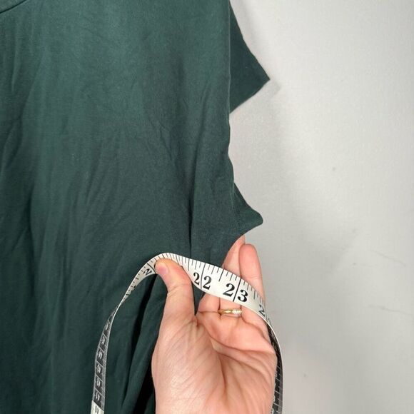 Universal standard Misa linen jersey tie dress ‘deep sea’ green - Picture 9 of 11